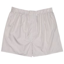 Savile Collection by Derek Rose Boxer Shorts - Cotton (For Men) in White/Beige Stripe - Closeouts