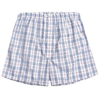 Savile Collection by Derek Rose Boxer Shorts - Cotton (For Men) in White/Red/Blue Check