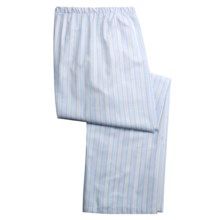Savile Collection by Derek Rose Pajama Bottoms with Button-Fly (For Men) in Blue/Yellow/White Stripe - Closeouts