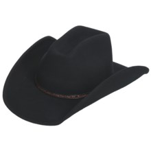 Scala Wool Felt Western Hat - Buckle Band (For Men) in Black - Closeouts