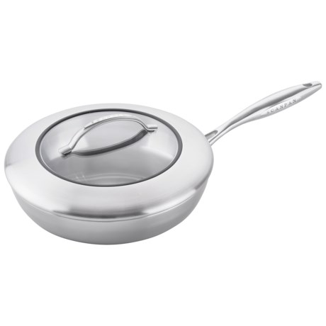 Scanpan CSX Fry Pan with Lid 9 1/2 Stainless Steel, Aluminum