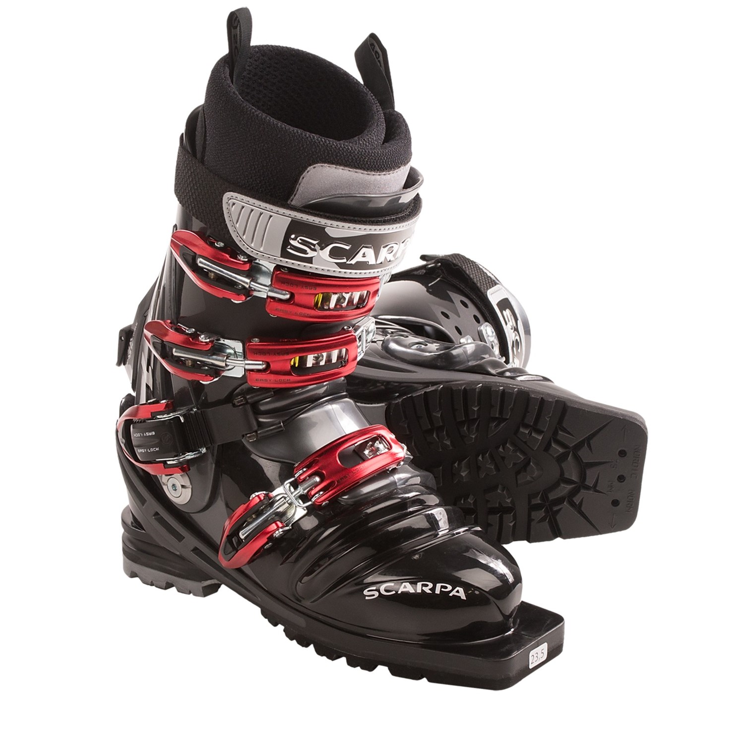 Scarpa T1 Thermo Telemark Ski Boots (For Men and Women) in Black