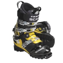 Scarpa Terminator X Pro Telemark Ski Boots - Dynafit Compatible (For Men and Women) in Black/Yellow - Closeouts