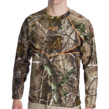 Scent-Lok® BaseSlayer Carbon Alloy Camo Top - Midweight (For Big Men) in Realtree Ap - Closeouts