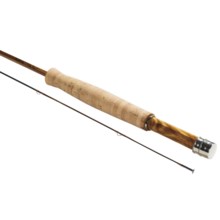 Schliske Bamboo Fly Rods Big T Handmade Fly Fishing Rod with Spare Tip - 7'6", 4wt, 2-Piece in Big T/Nickel Plate - Closeouts