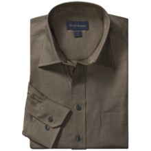 Scott Barber 4x4 Twill Sport Shirt - Hadley Spread Collar, Long Sleeve (For Men) in Charcoal - Closeouts