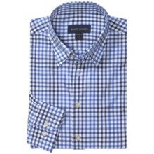 Scott Barber Andrew Multi-Check Sport Shirt - Long Sleeve (For Men) in Soft Blue/Navy/White - Closeouts