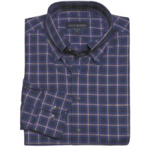 Scott Barber Andrew Sport Shirt - Fancy Check, Long Sleeve (For Men) in Blue/Black/Tan - Closeouts