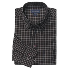 Scott Barber Graph Check Sport Shirt - Long Sleeve (For Men) in Black/Blue/Brown - Closeouts