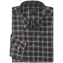 Scott Barber James 4x4 Check Sport Shirt - Twill, Long Sleeve (For Men) in Black/White/Tan - Closeouts