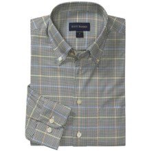Scott Barber James 4x4 Houndstooth Sport Shirt - Long Sleeve (For Men) in Black/White/Multi - Closeouts
