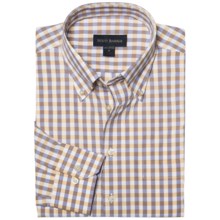 Scott Barber James Basic Check Sport Shirt - Button-Down Collar, Cotton, Long Sleeve (For Men) in Orange/Purple/White - Closeouts