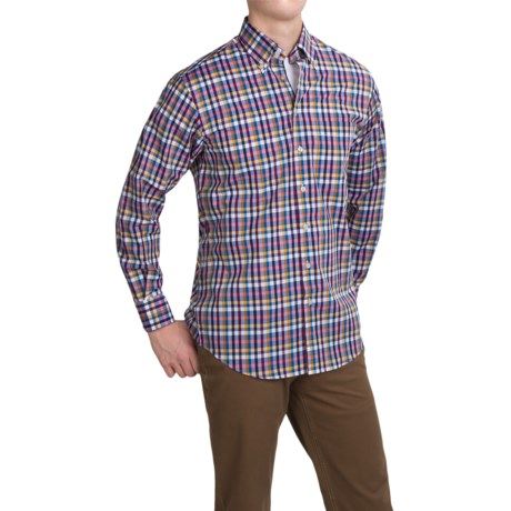 Scott Barber James Compact Poplin Shirt Long Sleeve For Men