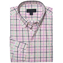 Scott Barber James Fancy Check Sport Shirt - Long Sleeve (For Men) in Purple/Sage/White - Closeouts