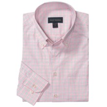 Scott Barber James Multi-Check Sport Shirt - Long Sleeve (For Men) in Soft Pink/White - Closeouts
