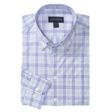 Scott Barber James Multi-Check Sport Shirt - Long Sleeve (For Men) in Whtie/Lilac/Grey - Closeouts