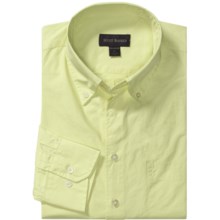 Scott Barber James Solid Sport Shirt - Cotton Poplin, Long Sleeve (For Men) in Kiwi - Closeouts