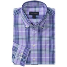 Scott Barber James Sport Shirt - Glen Plaid, Long Sleeve (For Men) in Lilac/Purple/White - Closeouts