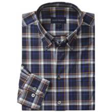 Scott Barber James Sport Shirt - Herringbone Plaid, Long Sleeve (For Men) in Blue/Green/Rust - Closeouts