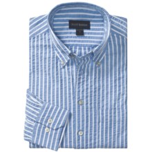 Scott Barber James Sport Shirt - Long Sleeve (For Men) in Denim Blue/White Stripe - Closeouts