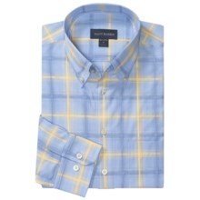 Scott Barber James Traditional Check Sport Shirt - Long Sleeve (For Men) in Yellow/Blue/White - Closeouts