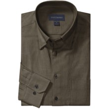 Scott Barber Solid 4x4 Twill Sport Shirt - Long Sleeve (For Men) in Charcoal - Closeouts