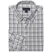 Scott Barber Spring Andrew Plaid Sport Shirt - Long Sleeve (For Men) in Black/Grey - Closeouts