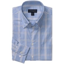 Scott Barber Spring Andrew Windowpane Sport Shirt - Long Sleeve (For Men) in Lt Blue - Closeouts