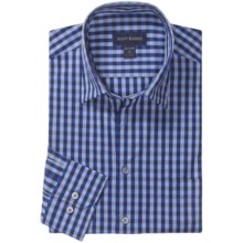 Scott Barber Spring Christopher Check Sport Shirt - Spread Collar, Long Sleeve (For Men) in Navy - Closeouts
