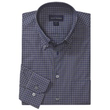 Scott Barber Spring James Check Sport Shirt - Cotton, Long Sleeve (For Men) in Slate - Closeouts