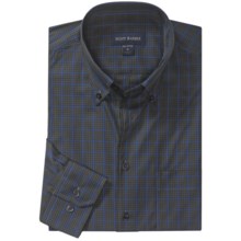 Scott Barber Spring James Sport Shirt - Cotton Plaid, Long Sleeve (For Men) in Olive/Blue - Closeouts