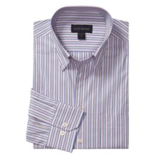 Scott Barber Stripe Sport Shirt - Long Sleeve (For Men) in Pink/Blue/Tan - Closeouts