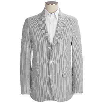 Scott James Arden Seersucker Jacket (For Men) in Grey