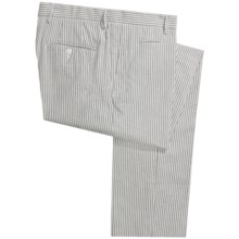 Scott James Arden Seersucker Pants - Flat Front (For Men) in Grey - Closeouts
