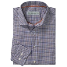 Scott James Heath Micro-Check Sport Shirt - Long Sleeve (For Men) in Brown - Closeouts