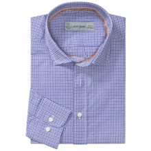 Scott James Heath Micro-Check Sport Shirt - Long Sleeve (For Men) in Purple - Closeouts