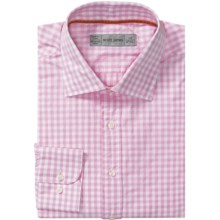Scott James Jonathan Mini Check Shirt - Long Sleeve (For Men) in Pink - Closeouts