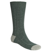 Scott Nichol by Pantherella Cable Weave Socks - Wool-Cashmere Blend (For Men) in Fern/Moss - Closeouts