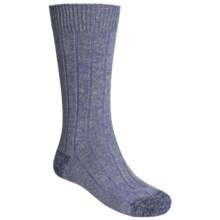 Scott Nichol by Pantherella Cable Weave Socks - Wool-Cashmere Blend (For Men) in Smoke/Mid Blue - Closeouts
