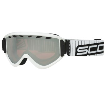Scott Strike Snowsport Goggles in White/Chrome Amplifier