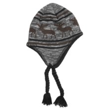 Screamer Caribou Hat - Fleece Lining, Ear Flaps (For Men and Women) in Black/Chocolate - Closeouts