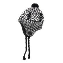 Screamer Simpson Hat - Fleece-Lined Ear Flaps (For Men and Women) in White - Closeouts