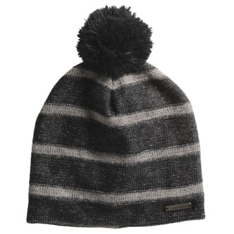 Screamer Twitter Beanie Hat - Fleece Lining (For Women) in Black