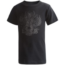 Screenprint T-Shirt - Short Sleeve (For Boys) in Black/Guitar - 2nds