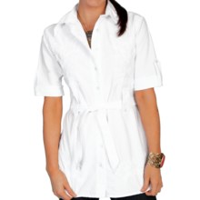 Scully Cantina Collection Tunic Shirt - Pima Cotton, 3/4 Sleeve (For Women) in White - Closeouts