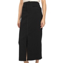 Scully Contemporary Western Pinstripe Skirt (For Women) in Black - Closeouts