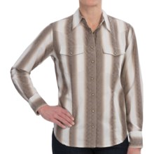 Scully Donagle Stripe Shirt - Long Sleeve (For Women) in Brown - Closeouts