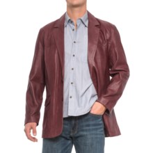 Scully Hand-Rubbed Leather Blazer (For Men) in Black Cherry - 2nds