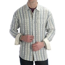 Scully Signature Paisley Stripe Shirt - Snap Front, Long Sleeve (For Men) in Natural - Closeouts