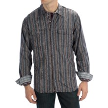 Scully Signature Raise Dot Scroll Shirt - Snap Front, Long Sleeve (For Men) in Grey - Closeouts